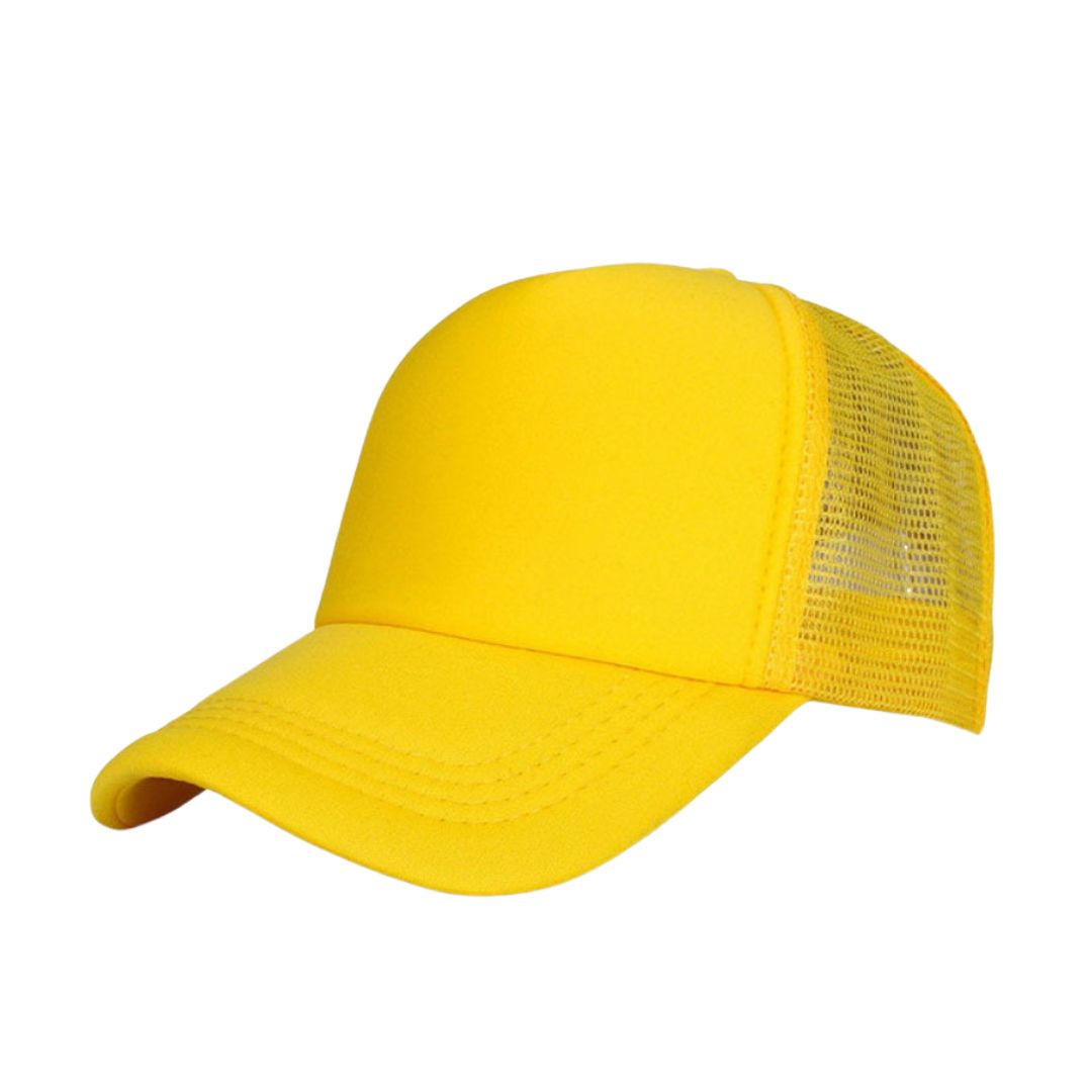 Baseball Hat Mesh Yellow