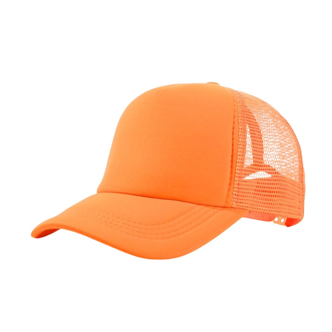 Baseball Hat Mesh Neon Orange